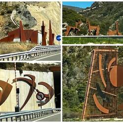 Kunst an den Autobahn Tunneln