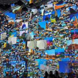 Immersive art by Refik Anadol, media artist known for his data & AI art