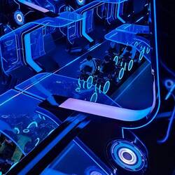 The launching area for Tron.