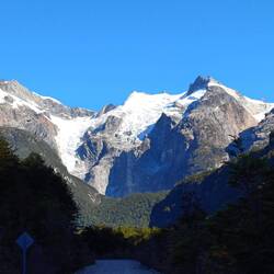 Blick auf das nördliche patagonische Eisfeld