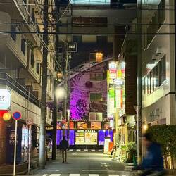 Hotel SARA. Inviting me down the alley.