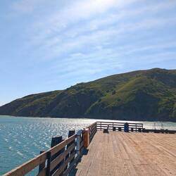 Rolling hills and sleepy piers