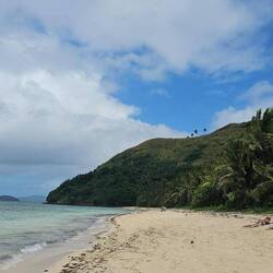 Beach on the opposite side of the island.