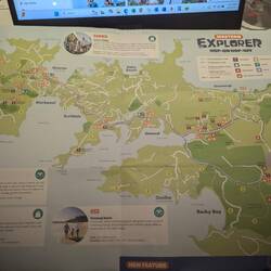 We used the hop on hop off bus to explore the island