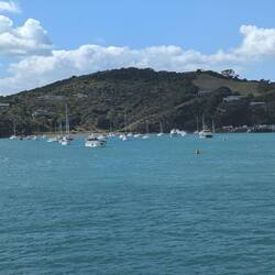 Approaching Waiheke port