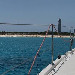 Ausblick auf den Strand von Castle Island
