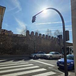Our apartment is inside the old city walls.