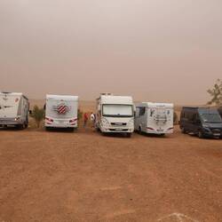 Am Campingplatz, heute trübe Sicht