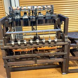 An early spinning machine.