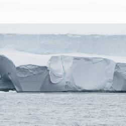 Cruising along the Ekström Ice Shelf — Neuschwabenland, Antarctica.