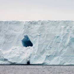 Cruising along the Ekström Ice Shelf — Neuschwabenland, Antarctica.