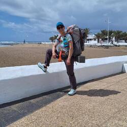 Me , my backpack and the start of a journey
