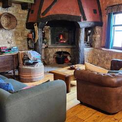 How beautiful is that fireplace. They renovated and opened May 2024