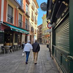 The old town is a huge pedestrian area.