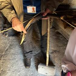 Antler made into sythe.