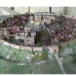 A reconstruction of Old Sarum in the 12th century