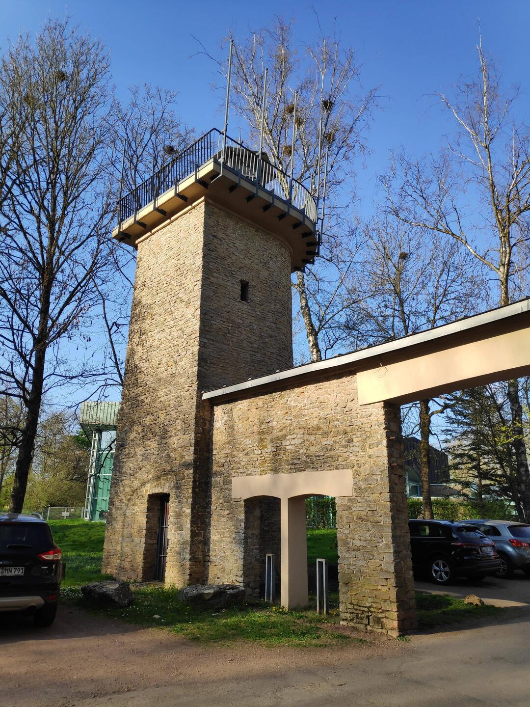 Katerturm, wurde 1955 zur XVI. Rallye der „Fédération Internationale de Camping" gebaut