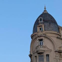 At Place Castellane at dusk