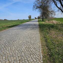 ...mit Kopfsteinpflaster