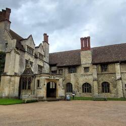 Anglesey Abbey House; the entrance