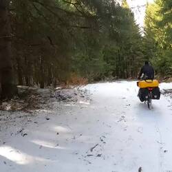 endlich oben (bei Schnee schlafen die Bären meist!)