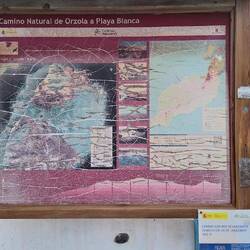 At the start sign for the GR131 (canary island crossing)
