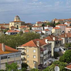 The view from our hostel window in Santerem