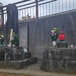 Memorials to bomb victims that we came across on our walk.