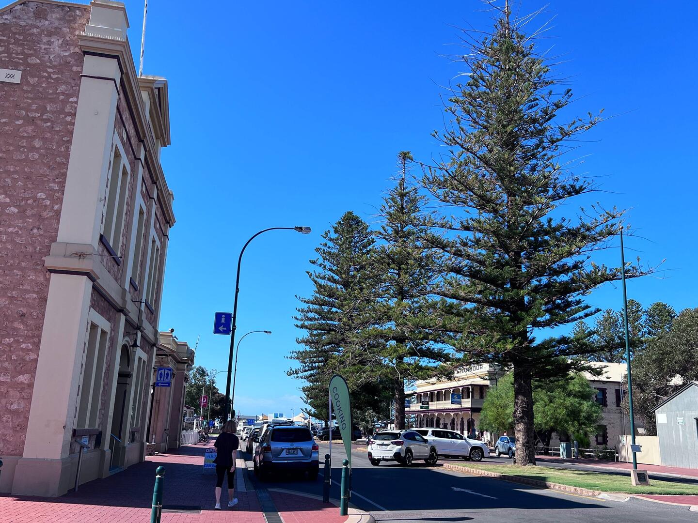 Main street in Cowell which is similar to many coastal towns in SA