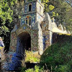 The Little Chapel made from pebbles, seashells & china shards