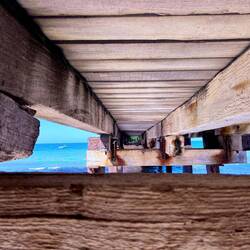 Under the jetty