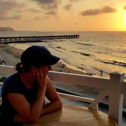 Before driving to Cartagena: great dinner setting in the restaurant "El Inmigrante", Puerto Colombia