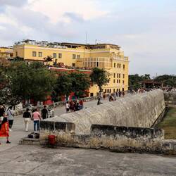 The fortified walls of the old city.