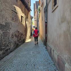 Schmale Gassen gab es hier natürlich auch