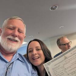Getting my certificate