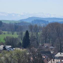 Aussicht auf die Alpen