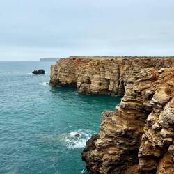 Rückblick auf dem Weg nach Sagres