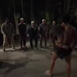 Men looking like idiots