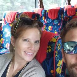 On our way from Georgetown to Ipoh in a mostly empty bus