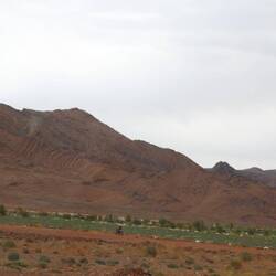 Grünes Feld im Stein