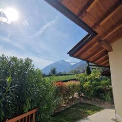 Unsere kleine Terasse mit herrlichem Ausblick 😍