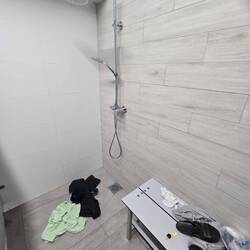 Doing my laundry in the shower