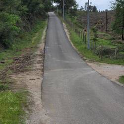 The last hill. It kept going up around that corner