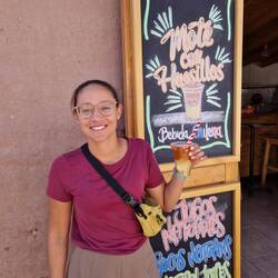 Letschti Chance gnötzt, Mote con Huesillos z'probiere. Gar ned mol so schlächt gsi 🙂