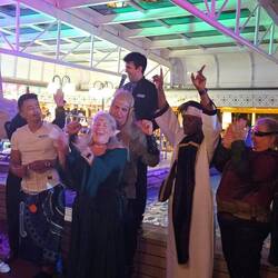 Winners of the costume contest
