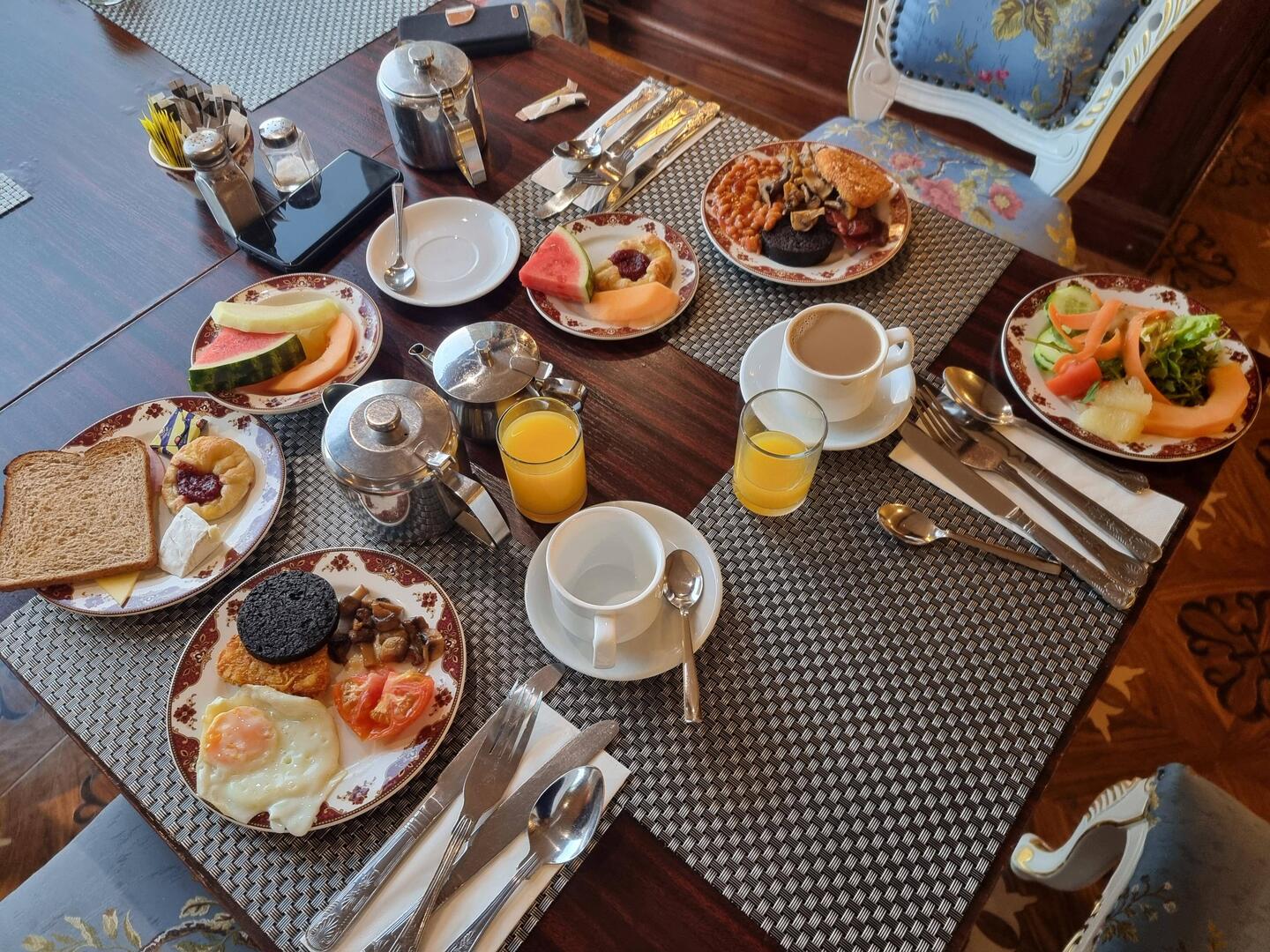 Frühstück mit Black Pudding