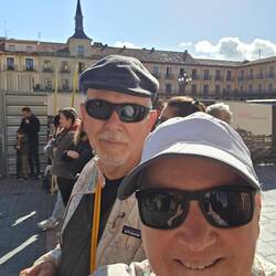 Our morning procession selfie. Not too many up at 10:30 to see this one!