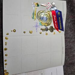 My stamp. My blue eyes are in the shell. The gold dots are my footprints along the camino