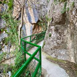 Der Zugang zur Schlucht ist gut gesichert