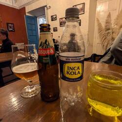 Another classic drink here, Inca Cola. Not really good in my opinion